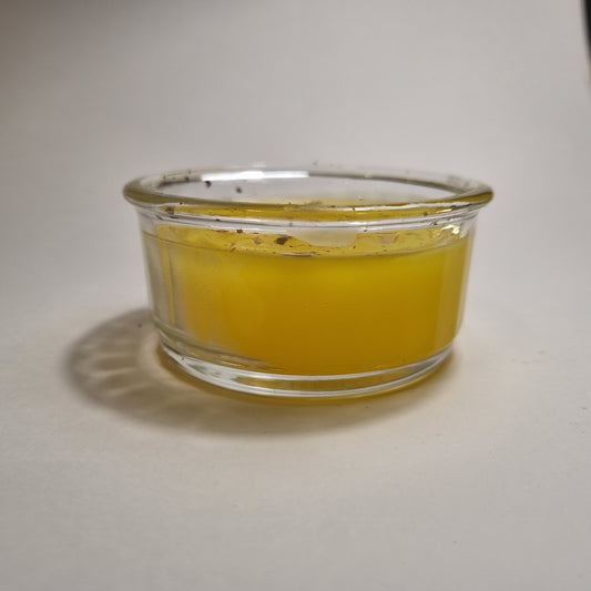 1002 Wachsfresse Mini 8.5 cm Wachs Gelb Deko Gold 24 Karat