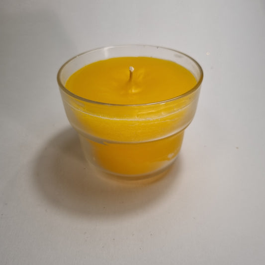 1028  Wachsfresser Glas Optima  9 cm  Gelb