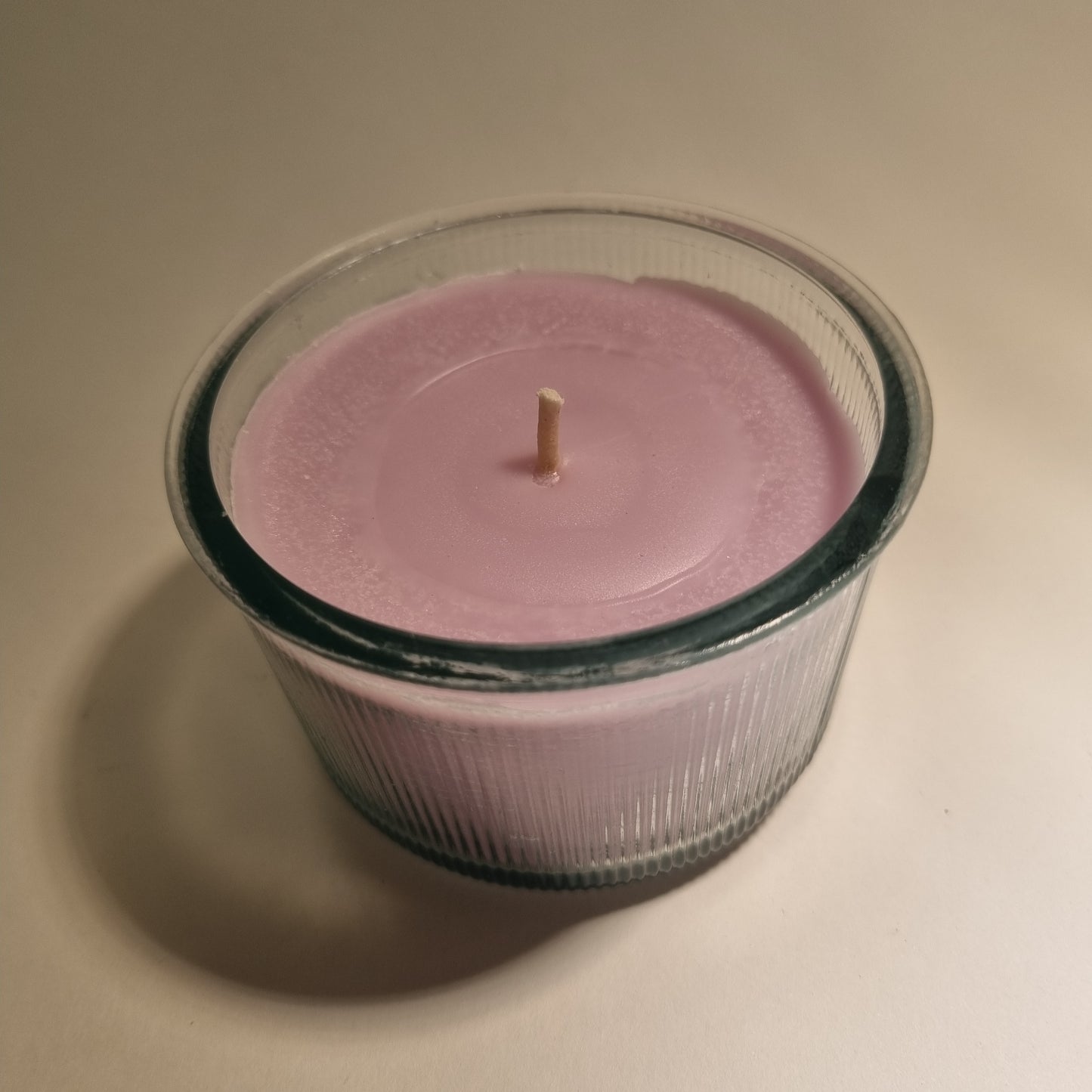 1015  Wachsfresser  Glas Optima  8.5  cm  Wachs  pink /opac