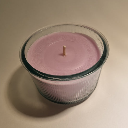 1015  Wachsfresser  Glas Optima  8.5  cm  Wachs  pink /opac