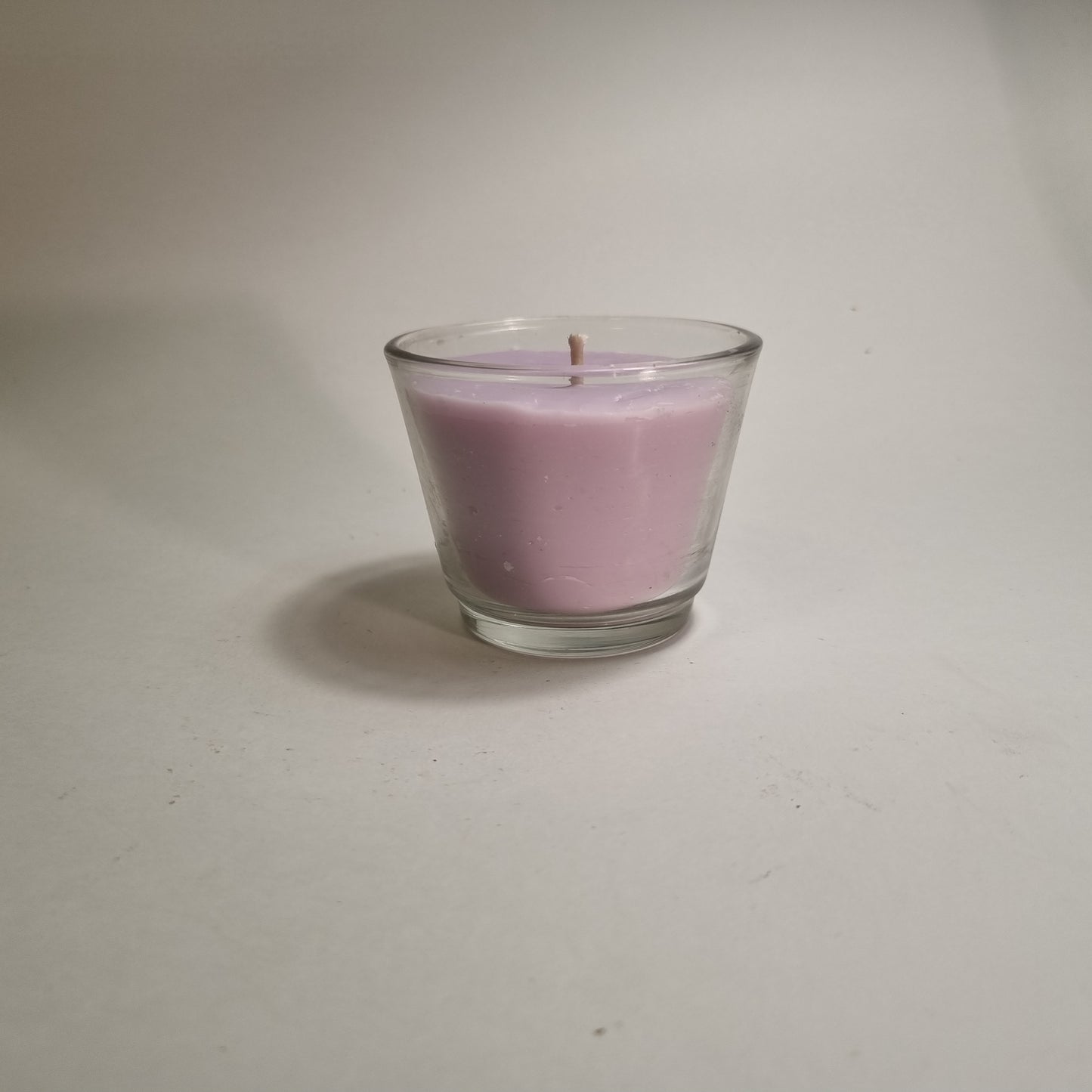 1032 Wachsfresser Mini  Glas konisch  7.5  cm  Wachs Lila /Opac