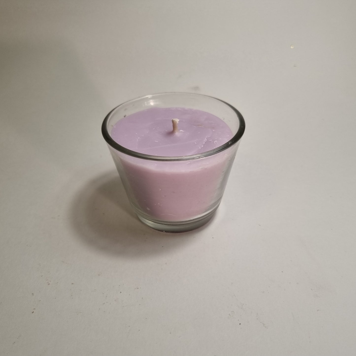 1032 Wachsfresser Mini  Glas konisch  7.5  cm  Wachs Lila /Opac