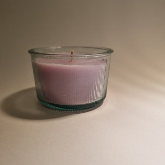 1015  Wachsfresser  Glas Optima  8.5  cm  Wachs  pink /opac