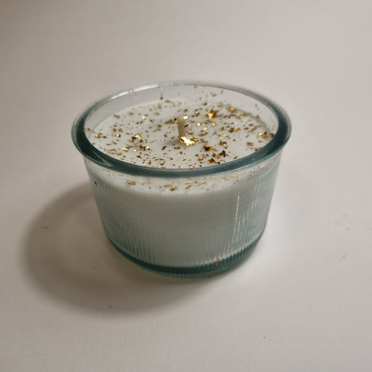 1023  Wachsfresser  Glas Optima  lindengrün  8.5 cm